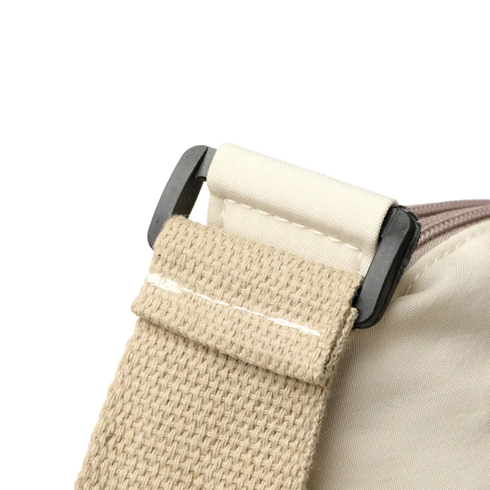 حقيبة كروس بودي نسائية بثلاثة جيوب، سعة كبيرة، خفيفة الوزن، حقيبة كتف متينة متعددة الجيوب، حقيبة تسوق