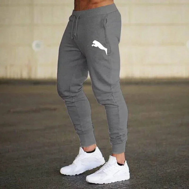 2024 Spring summer men's casual pants fitness jogging pants Harajuku street pants slim pants sports casual breathable thin pants