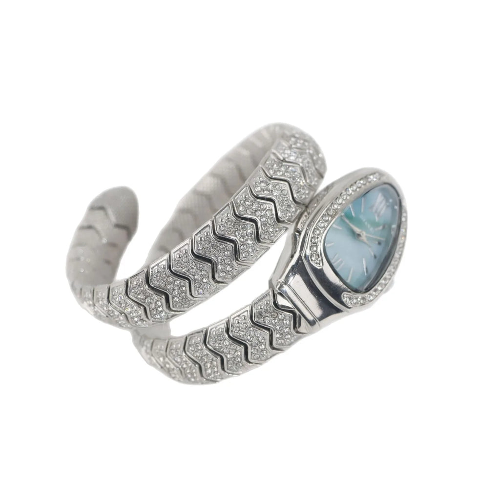 ساعات كوارتز فضية ذهبية للنساء رائجة البيع ساعة فريدة من نوعها مرصعة بالألماس بالكامل للنساء ساعة فاخرة لامعة ساعة Relogio