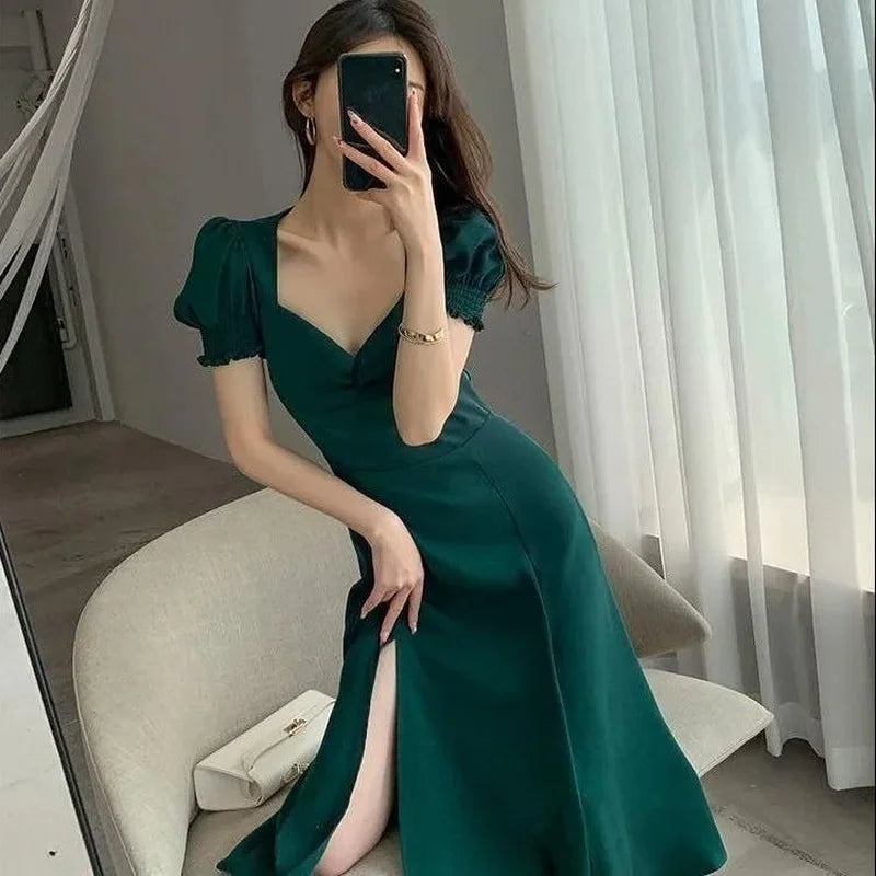 Woman Dress Midi Dresses for Women 2025 Evening Birthday Clothes Party Prom Sensual Sexy Cheap Casual Cotton Y2k Luxury Harajuku