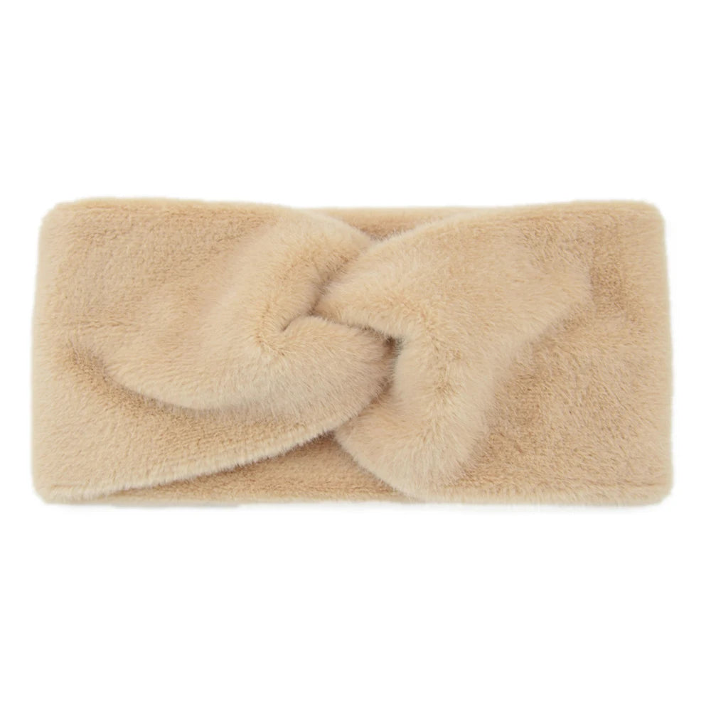 ربطات شعر جديدة للنساء والفتيات بألوان سادة، ربطات رأس من الصوف المحبوك، ربطات شعر بتصميم متقاطع عتيق، ربطات شعر لتدفئة الأذنين، إكسسوارات شعر