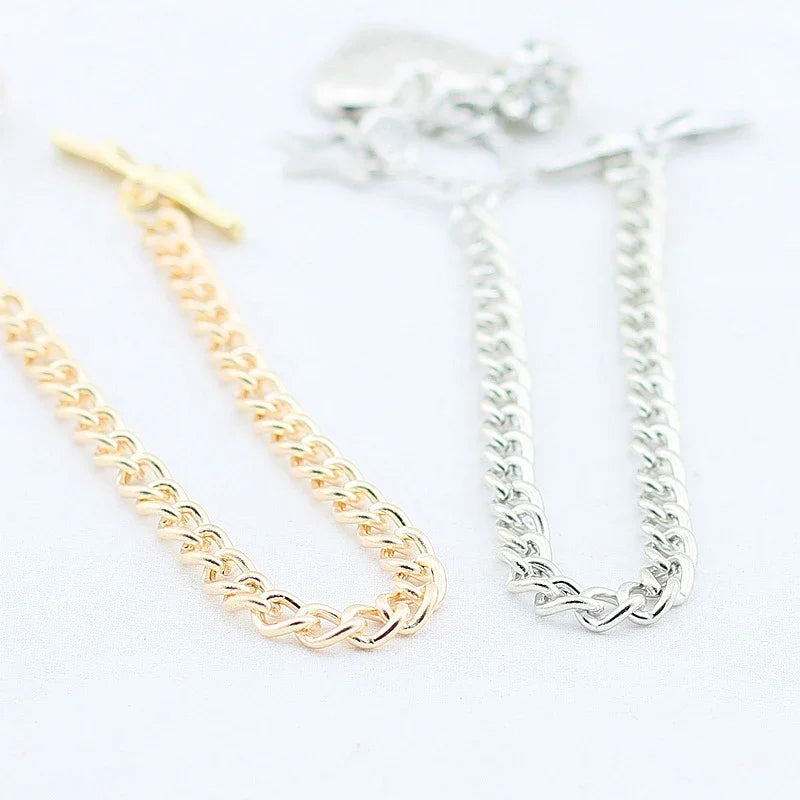 2024 Hot Sale Love Heart Charms Bracelets For Women Gold Silver Color Bracelet&Bangle Jewelry Europe American Style  Gift