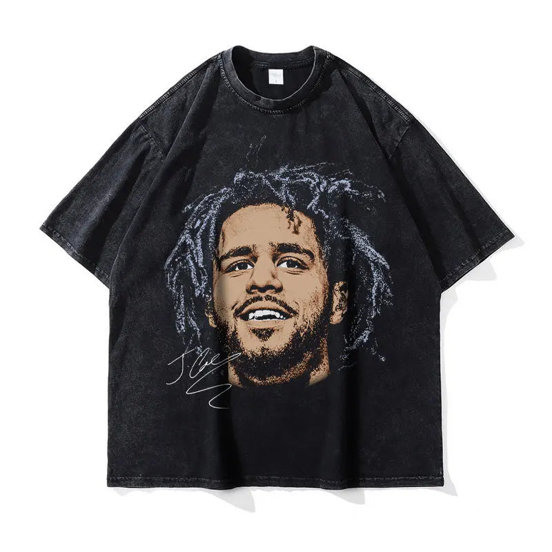 تي شيرتات كبيرة الحجم بتصميم هيب هوب راب مغسول عتيق، تي شيرت كبير الحجم مطبوع عليه DTG، تي شيرتات هاراجوكو Y2K بأكمام قصيرة للرجال، 100% قطن