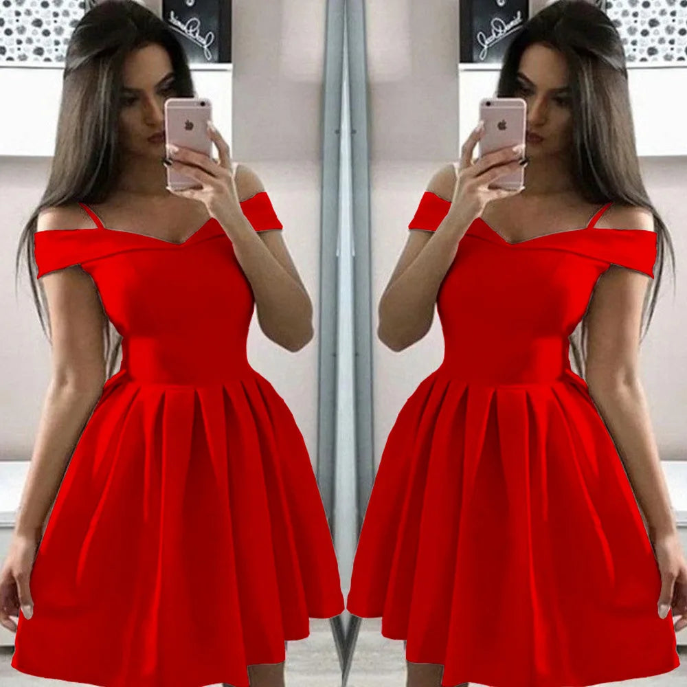 Sexy Solid Color Strap Sling Ties Waistless Sleeveless Dress Women 2025 Summer Elegant One-length Pleated Mini Dress For Women
