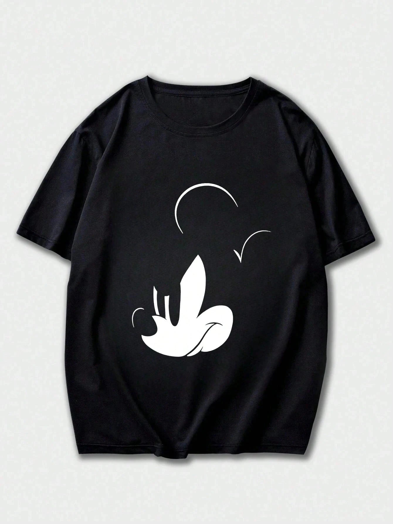 تيشيرت رجالي مطبوع عليه شخصيات ديزني ميكي ماوس ودونالد داك، مناسب للصيف، بتصميم كرتوني لطيف، بأكمام قصيرة، ملابس رجالية، ملابس مستوحاة من موضة الألفية الجديدة.