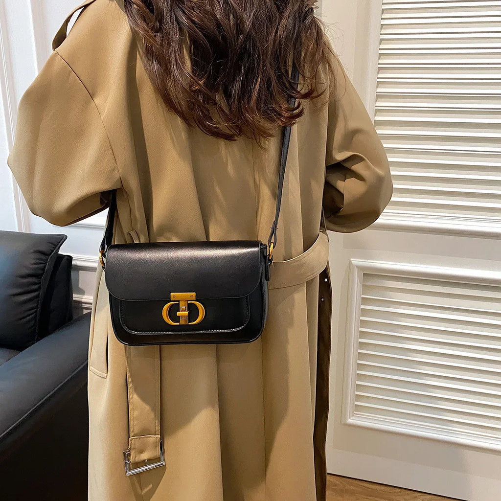 حقيبة صغيرة ريترو حقيبة كتف نسائية أصلية أنيقة حقيبة يد لكبار السن حقيبة تحت الإبط