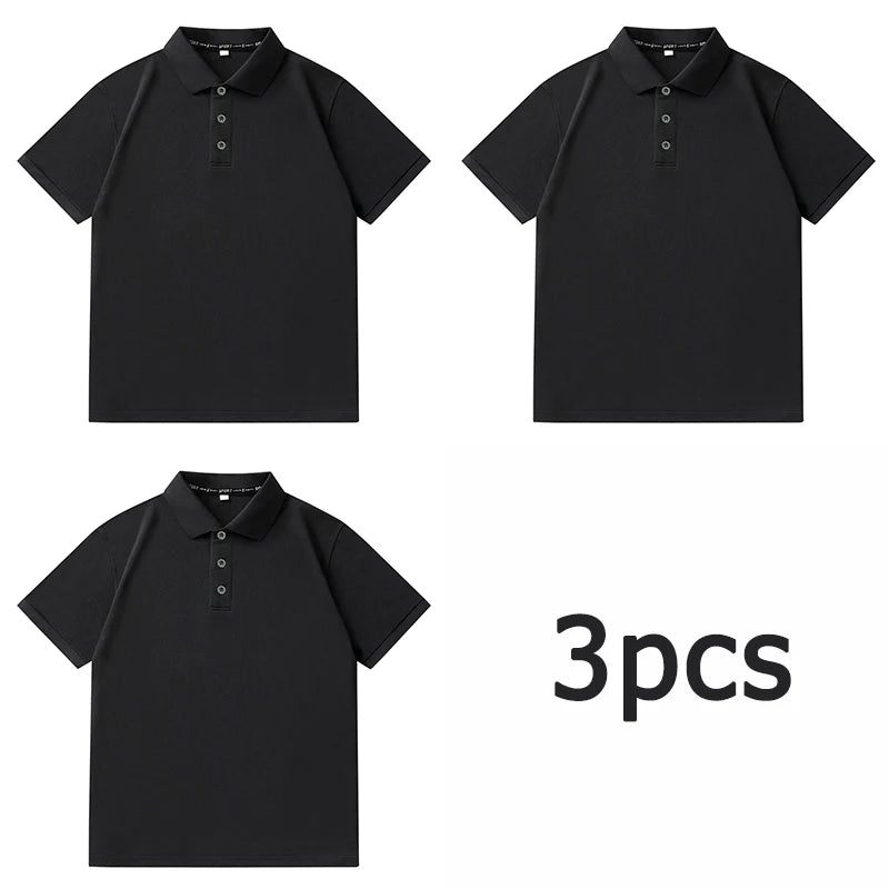 Polo Shirts Men Plus Size 1XL-7XL 110-175kg Short Sleeve T Shirt Loose Polos Oversized Tops Big Size Men Clothing 티셔츠 남성 T シャツ