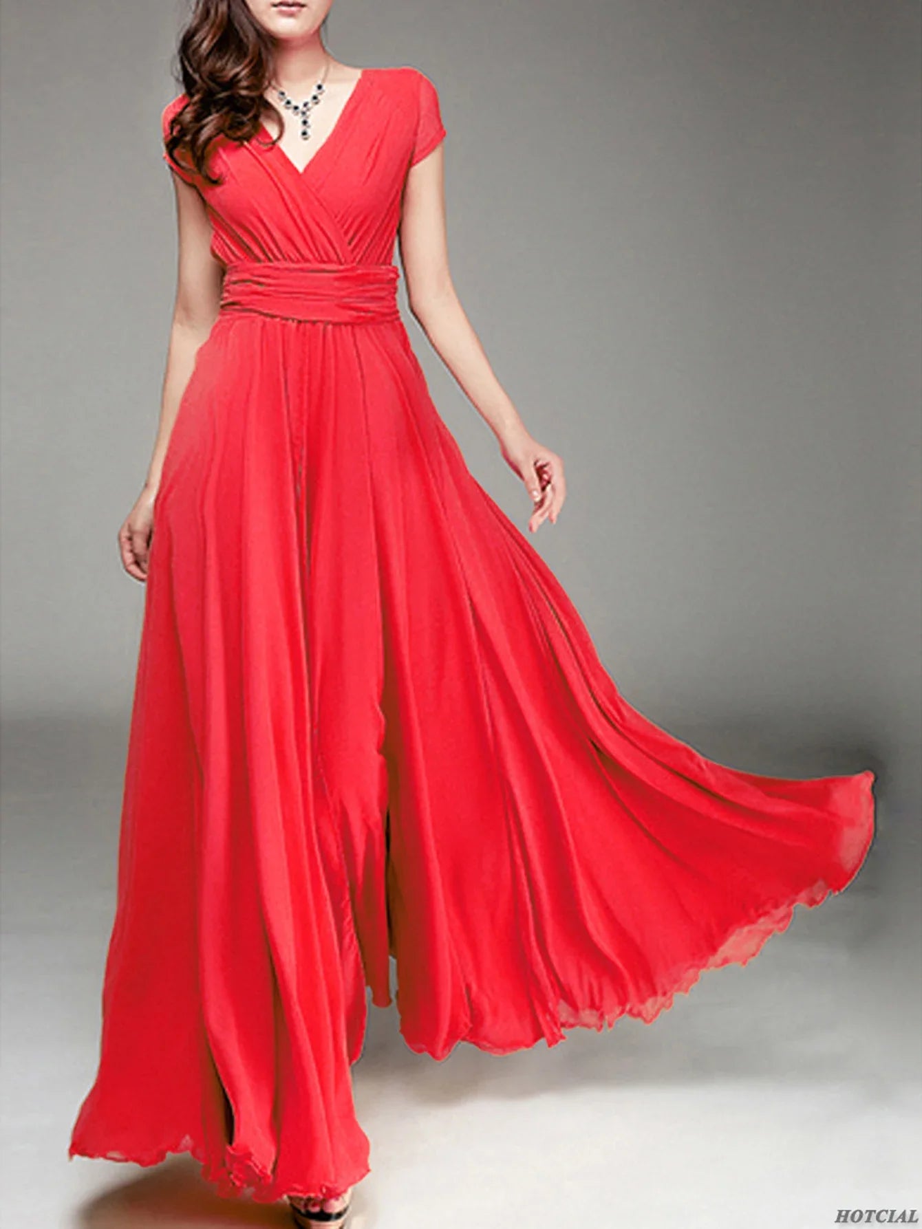 Women Ladies Clothing Short-Sleeve Sexy Club Boho Beach Dress Lady Summer Deep V Neck Party Long Maxi Dress