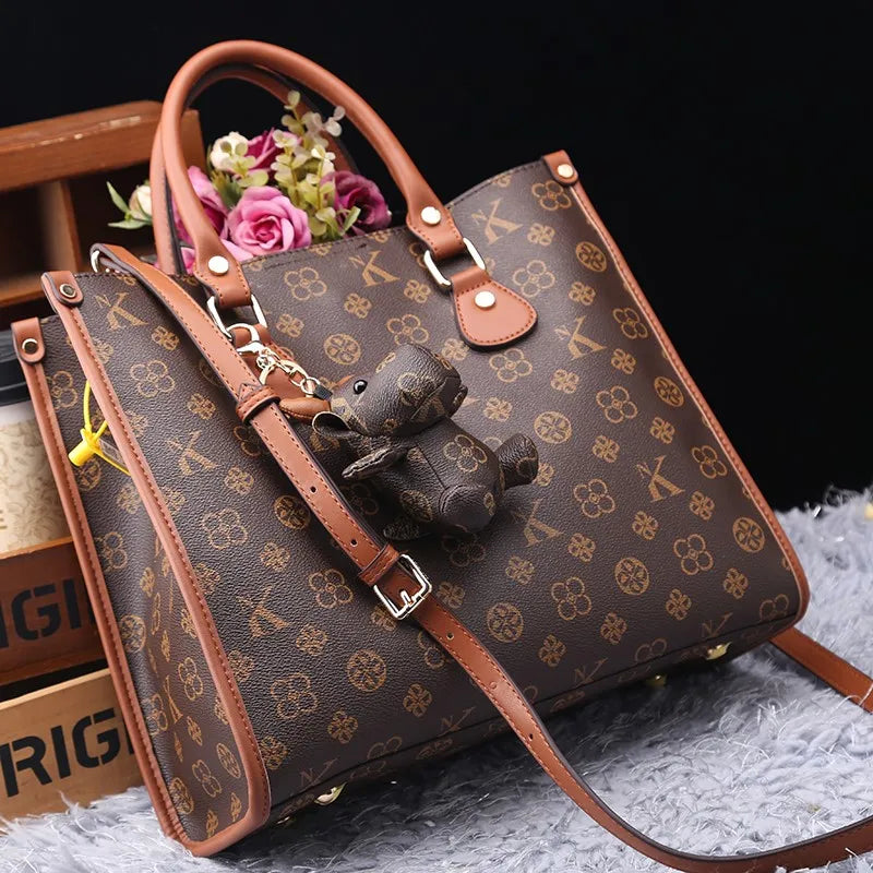 حقيبة نسائية فاخرة من ماركة خفيفة الوزن، إصدار 2025 الجديد، أنيقة وعملية، حقيبة كتف واحدة كروسبودي فاخرة ذات سعة كبيرة