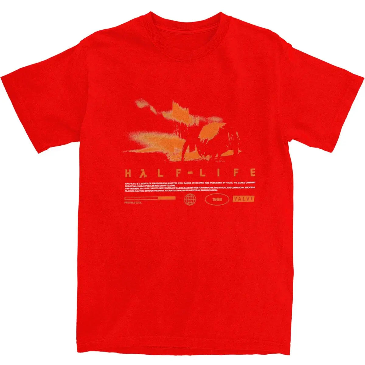 تي شيرت رجالي برسومات ألعاب الفيديو HALFS LIFES V3، تي شيرت صيفي عصري رائع بطباعة مضحكة، تي شيرتات قطنية نقية، مقاس كبير 5XL