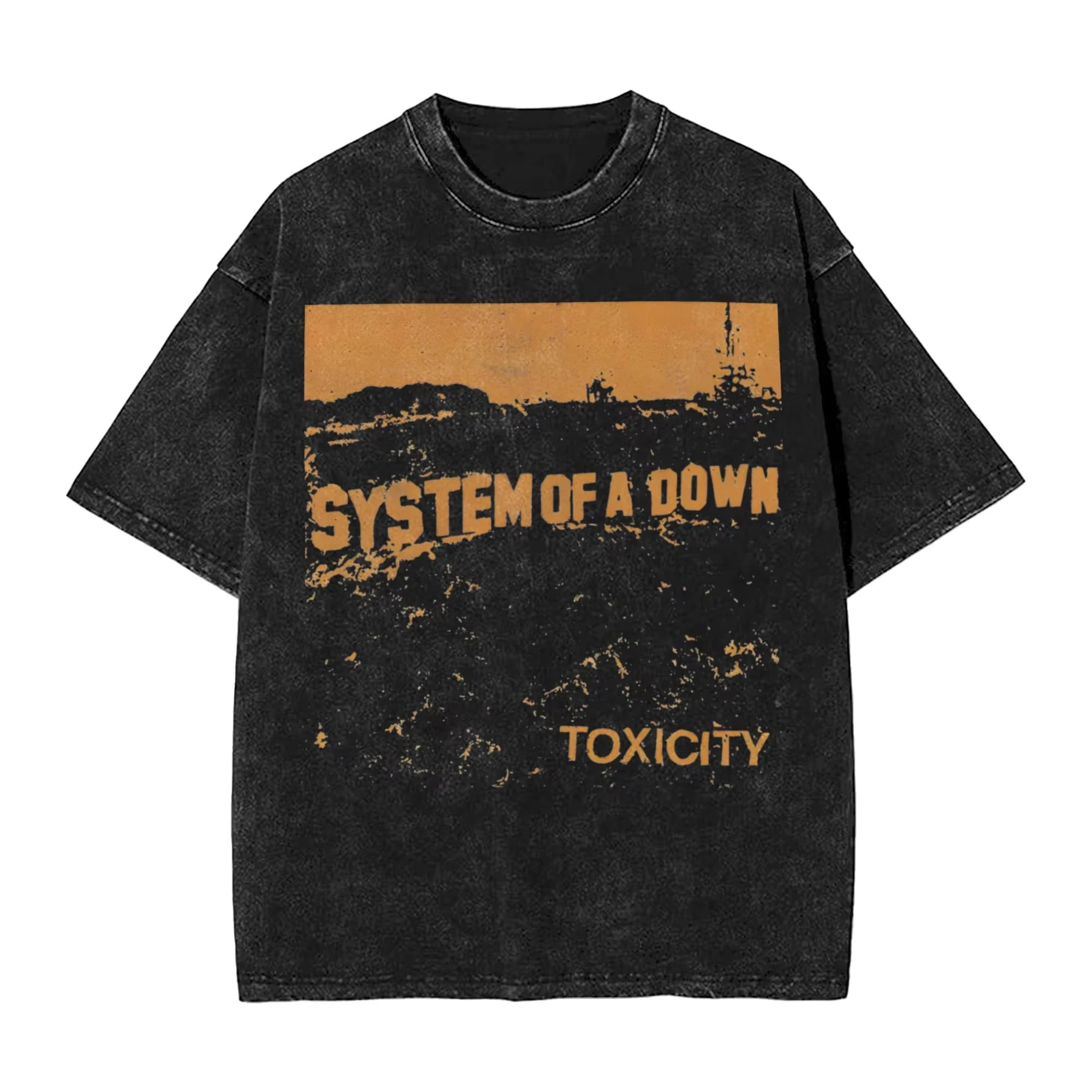 تي شيرت روك واشد، تي شيرت ستريتوير هيب هوب، تي شيرت SYSTEM OF A DOWN SOAD للرجال والنساء، 100% قطن، مطبوع هاراجوكو