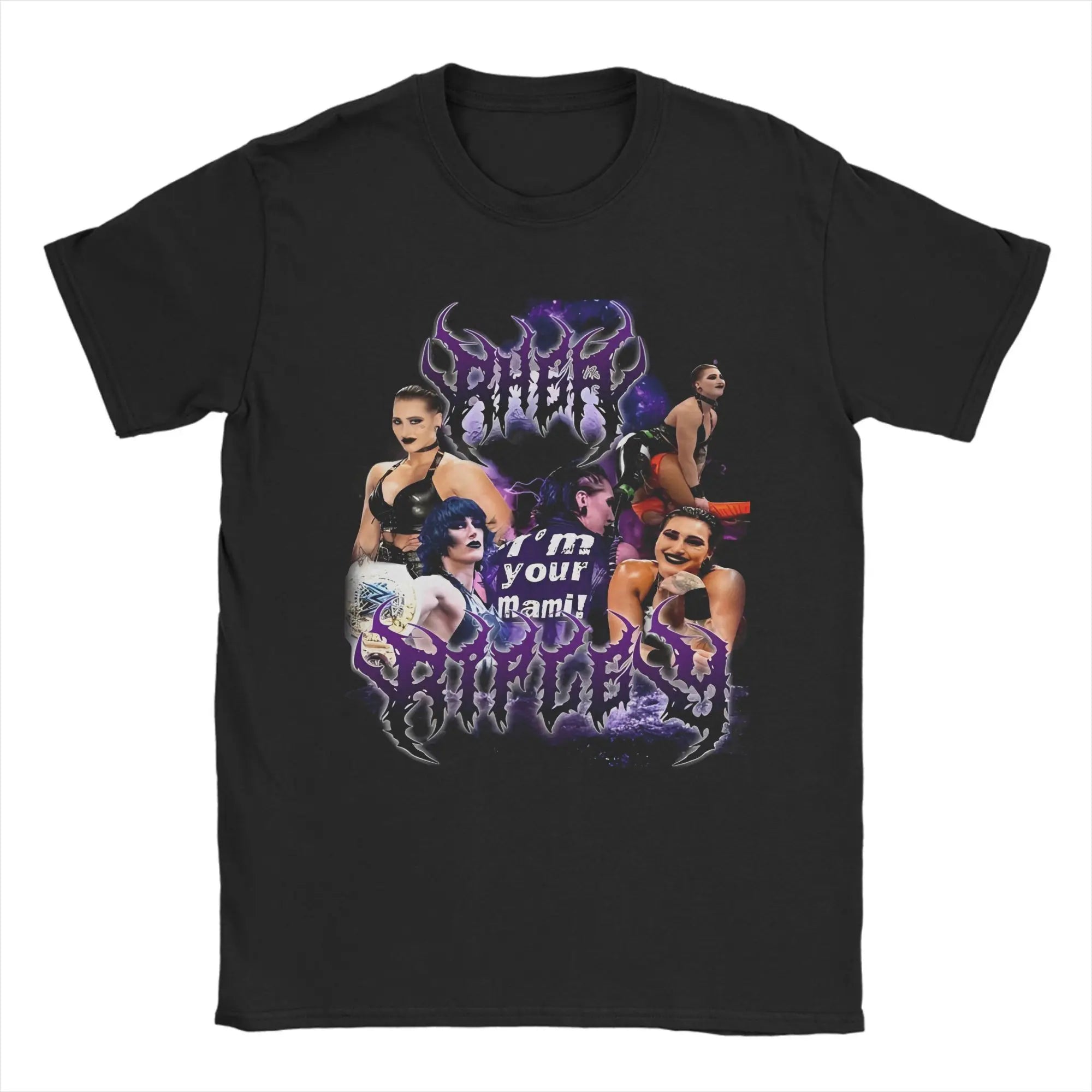 تي شيرت ريا ريبلي إصدار B4B للرجال من القطن هاراجوكو برقبة دائرية وأكمام قصيرة