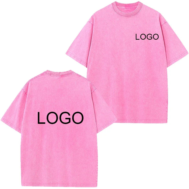 تي شيرت رجالي من القطن الخالص بتصميم كلاسيكي مخصص، تي شيرت عصري بأكمام قصيرة للنساء، ملابس الشارع الرائعة من Harajuku