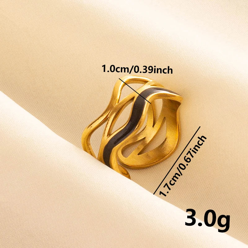 خاتم مفتوح قابل للتعديل بتصميم عين الحسد، قلب، شمس، قلب، للنساء والرجال، إكسسوارات، مينا أسود، مجوهرات عتيقة، خاتم من الفولاذ المقاوم للصدأ، هدية