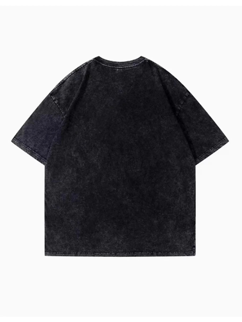 The "fear and Hunger" Impression Skull and Bone Vintage Cotton Shirt Washes Men and Women, All-season Casual Wear