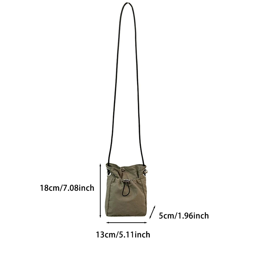 حقيبة كروس بودي من النايلون، محفظة هاتف صغيرة ناعمة، حقيبة كتف مربعة متعددة الوظائف، حقيبة كروس بودي، حقيبة قماشية، حقيبة رسول