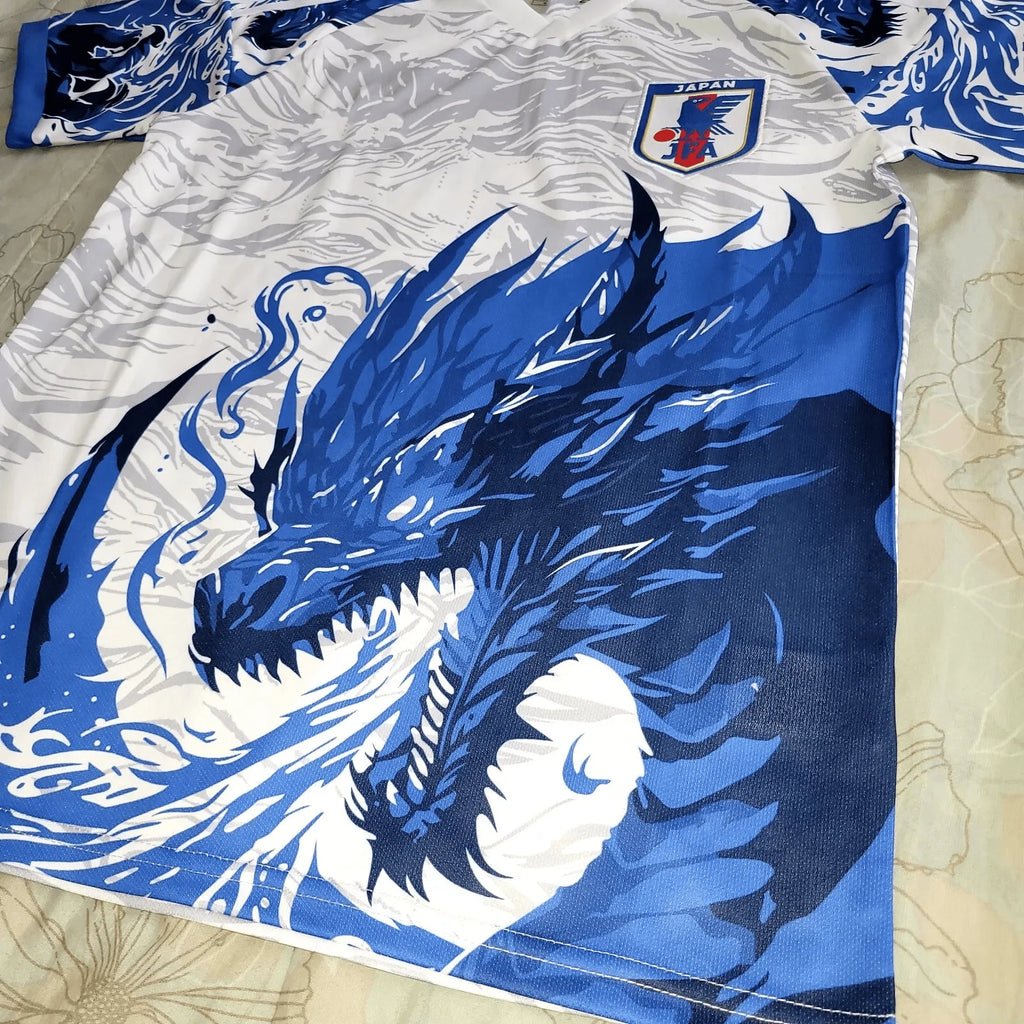 Japanese Football Suit Special Blue Sakura Dragon Edition 2025 Women Sports T-shirt Breathable Quick Drying Summer Women T-shirt