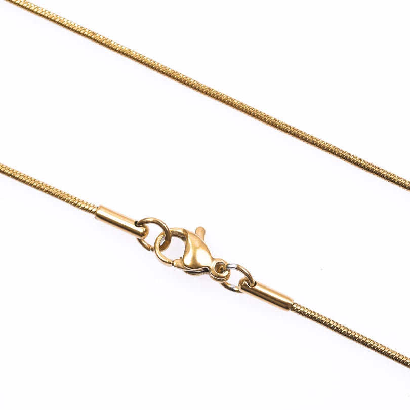 1/5/10 قطع 1.2 مم 45/50/60/70 سم سلسلة ثعبان مستديرة من الفولاذ المقاوم للصدأ للنساء والرجال إكسسوارات مجوهرات عصرية