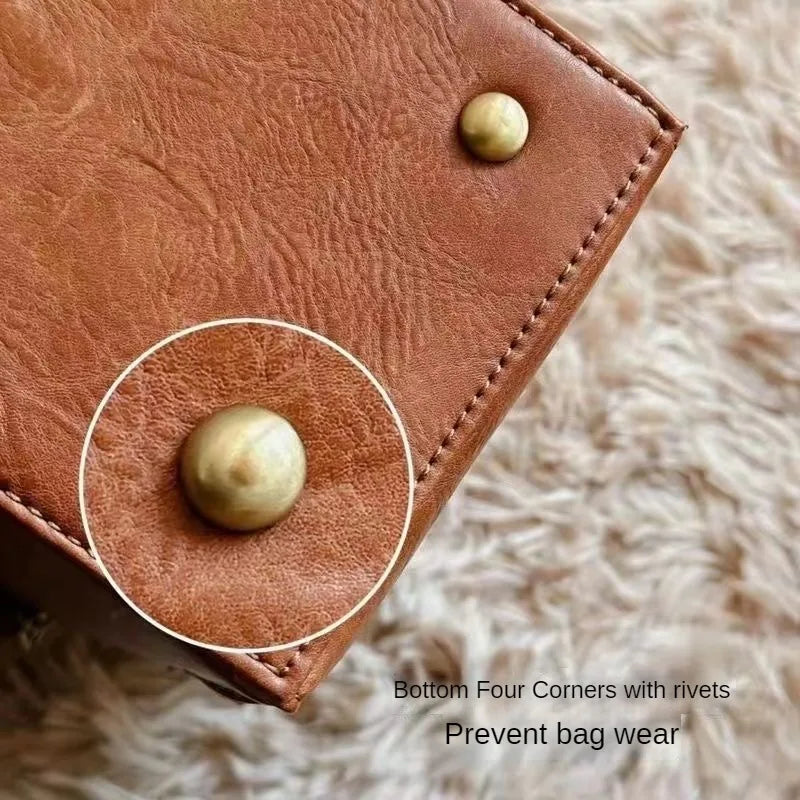 حقيبة نسائية بتصميم حقيبة كروس بودي، حقيبة يد راقية، حقيبة كبيرة السعة، حقيبة متعددة الاستخدامات، حقيبة سفر عصرية لفصل الخريف والشتاء