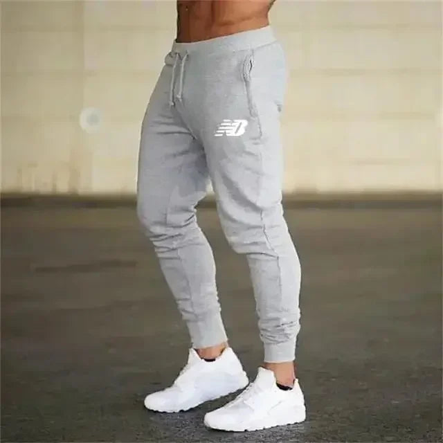 Men's pants Casual Printed   Sweatpants Sports Elastic Trousers Loose Fitness Autumn Breathable Thin Drawstring