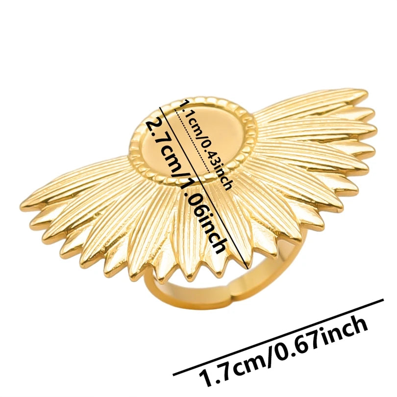 ٦ قطع من الخواتم القصيرة ذات التصميم الهندسي البيضاوي الطويل على شكل قطرة ماء، مصنوعة من الفولاذ المقاوم للصدأ، قابلة للتعديل، مناسبة للنساء والرجال، هدية مثالية للحفلات