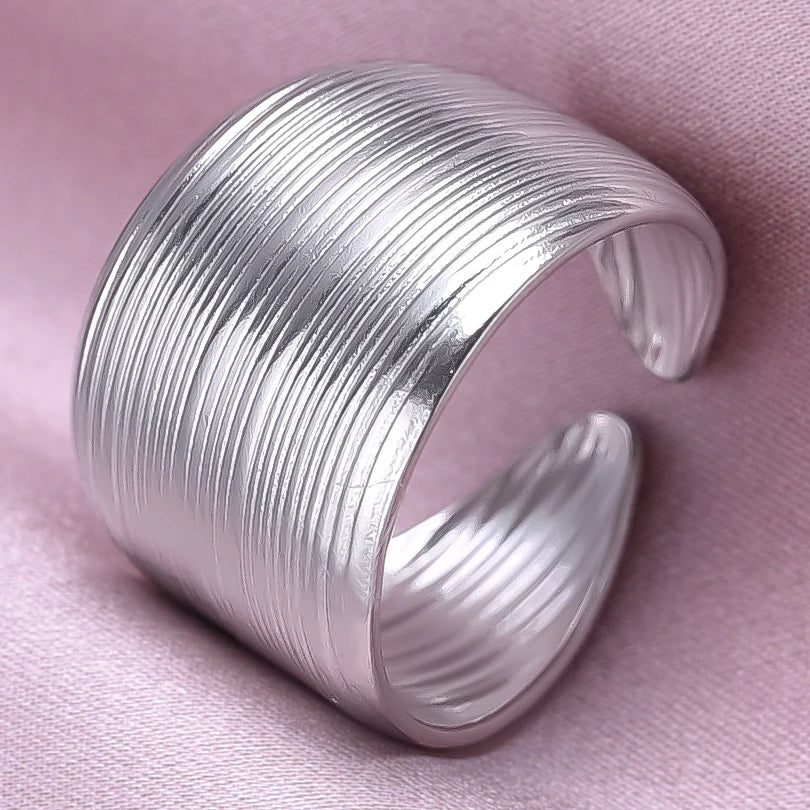 خواتم واسعة غير متساوية من الفولاذ المقاوم للصدأ للنساء والرجال، إكسسوارات، مجوهرات هندية، خاتم إصبع عتيق، هدية