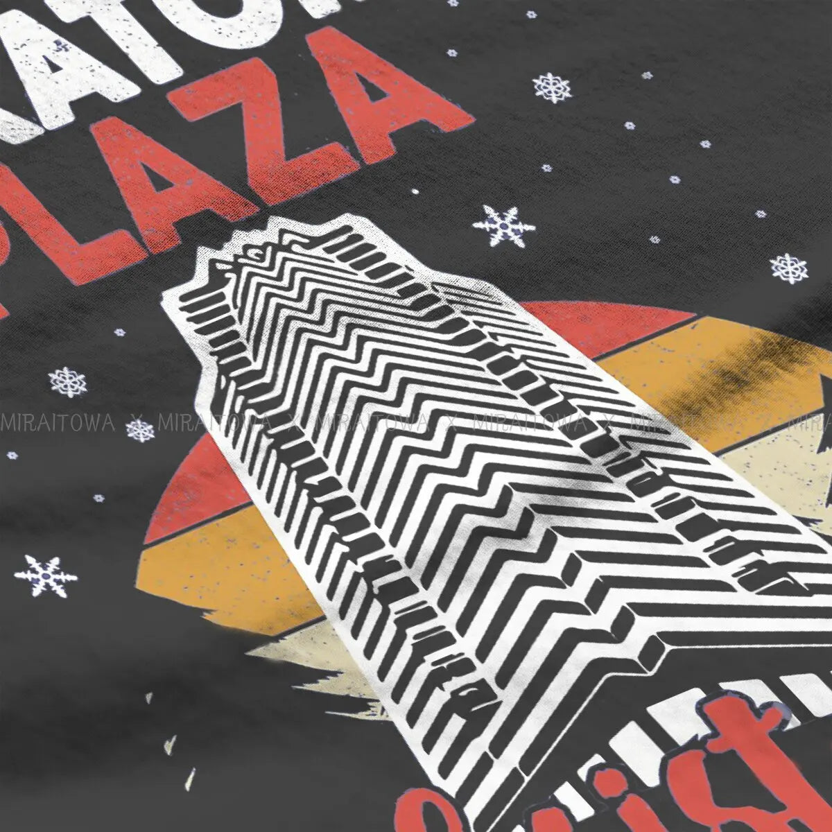 تي شيرت رجالي بتصميم فيلم Die Hard Christmas Party 1988 من Bruce Willis بتصميم إبداعي، تي شيرت أساسي من NAKATOMI PLAZA، هدايا أعياد الميلاد، ملابس الشارع