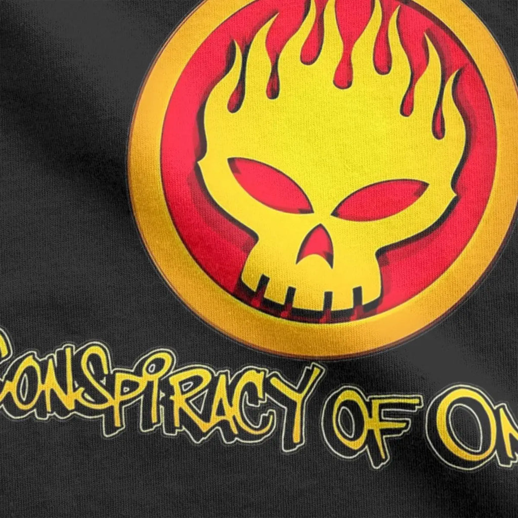 تي شيرتات رجالية من The Offspring Novelty تي شيرت من القطن الخالص بأكمام قصيرة ورقبة دائرية وطباعة الملابس