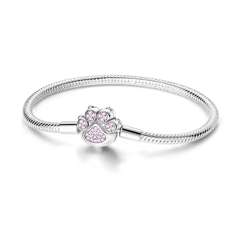 أساور من الفضة الإسترلينية عيار 925 بطول 17-20 سم على شكل فراشة على شكل ورقة البرسيم الأصلية تناسب خرز سحر DIY مجوهرات نسائية أنيقة