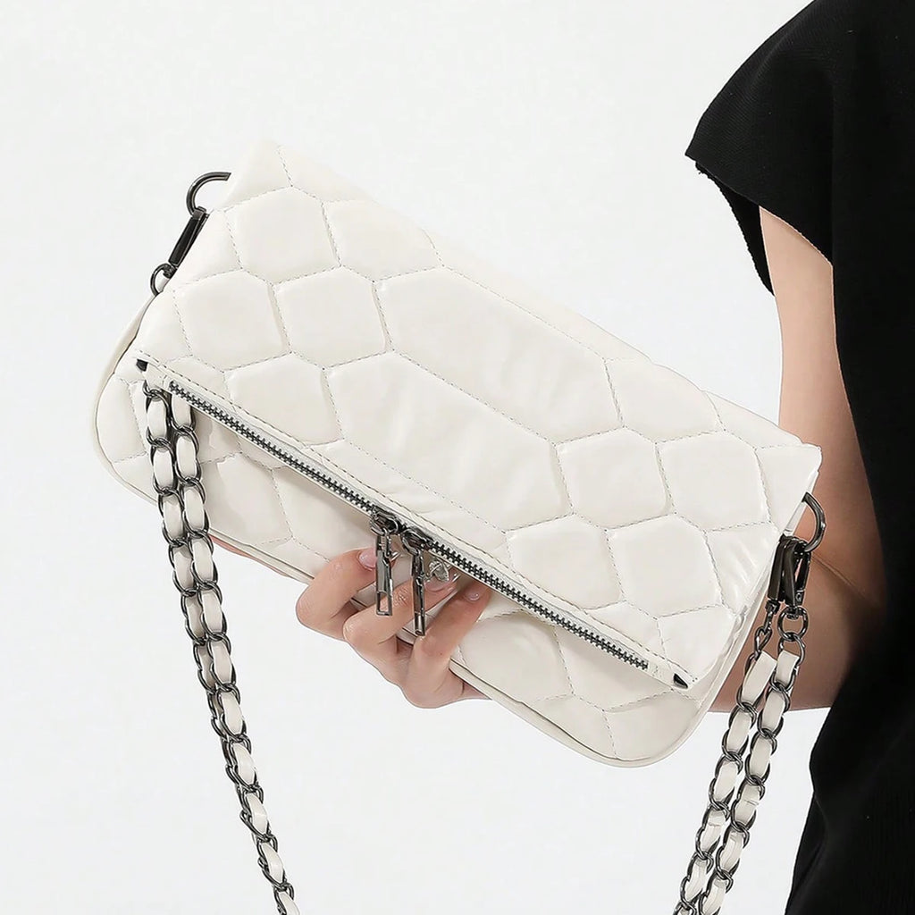 حقيبة كتف سلسلة أزياء كلاسيكية، بسيطة ومتعددة الاستخدامات، حقيبة رسول أنيقة، مناسبة للعمل والتنقل والتسوق