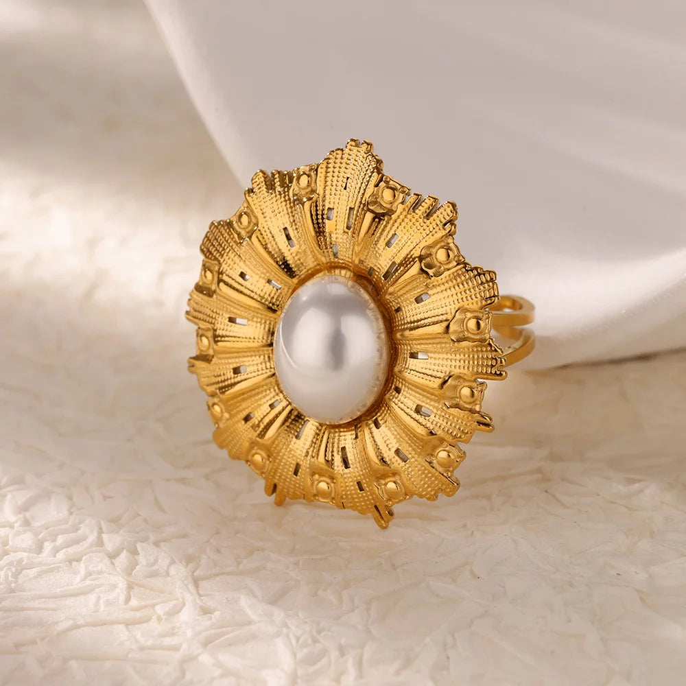 خاتم فاخر من الفولاذ المقاوم للصدأ مطلي بالذهب، مرصع بأحجار الزركون الكريستالية الملونة على شكل قلب، خاتم زفاف نسائي بوهيمي، هدية مثالية لعيد الميلاد