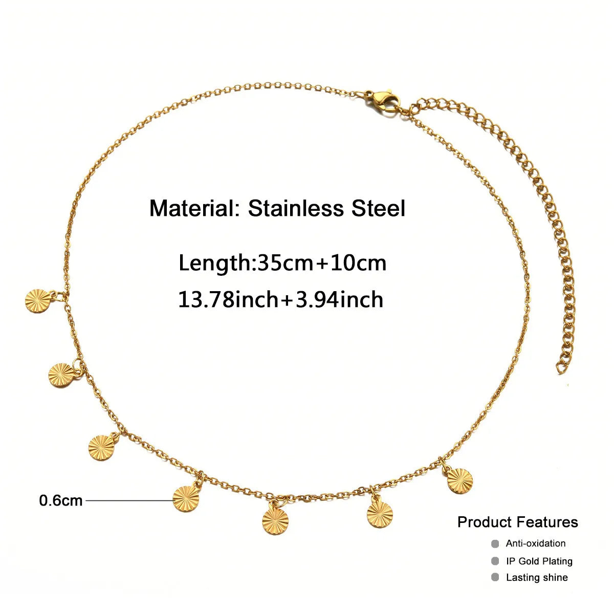 قلادات MinaMaMa الجديدة المصنوعة من الفولاذ المقاوم للصدأ باللون الذهبي بتصميم جديد ومزين بشراشيب لامعة للنساء، قلادات عصرية عتيقة