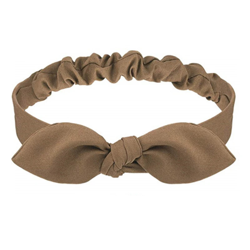 أطواق شعر جديدة ناعمة مطبوعة بألوان سادة للنساء بنمط بوهيمي، أطواق شعر مطاطية بتصميم عقدة متقاطعة عتيقة، عصابات رأس على شكل عمامة، أطواق شعر للبنات، إكسسوارات شعر