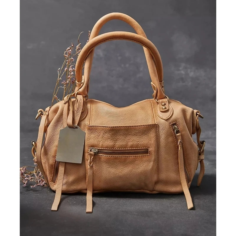 حقيبة توت إيمرسون، حقيبة يد نسائية كلاسيكية، حقيبة دراجات نارية عصرية جديدة مع أحزمة، حقيبة كتف بتصميم فاخر لأسلوب يومي أنيق