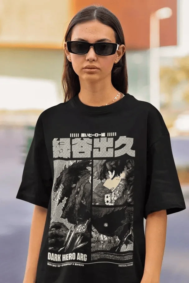 تي شيرت ديكو إيزوكو ميدوريا هيرو باكوغو أنمي هدية قميص جميع المقاسات
