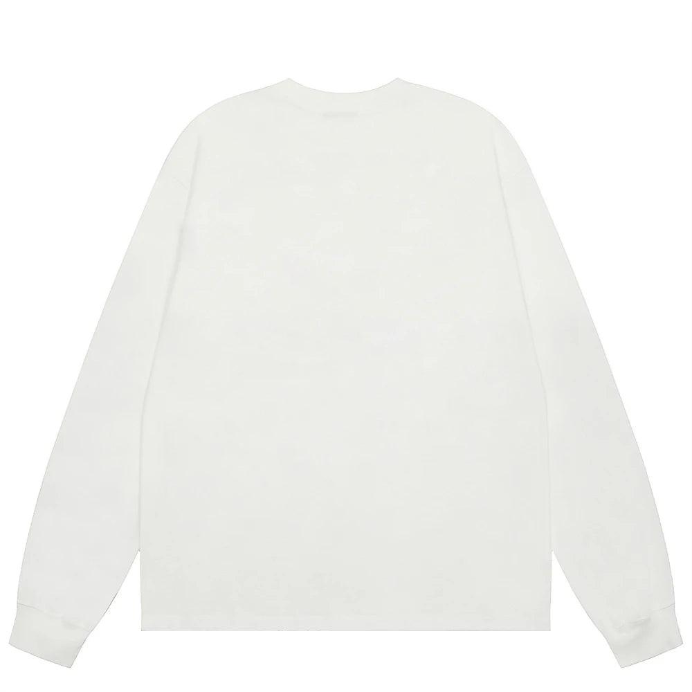 تي شيرت KUCLUT SAINT OF MICHAEL عصري مطبوع عليه رسومات غطاء زجاجة من KUCLUT SAINT OF MICHAEL بأكمام طويلة فضفاضة من القطن بنسبة 100% للرجال والنساء