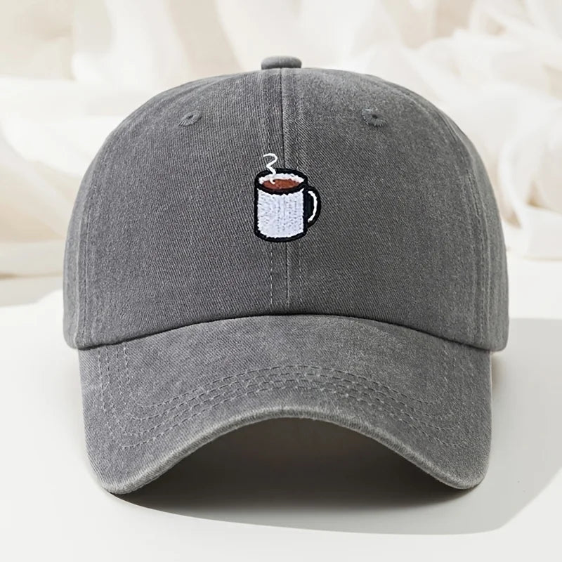قبعة بيسبول ريترو مغسولة كاجوال قبعة مطرزة منحنية هيب هوب قبعة صيد قابلة للتعديل
