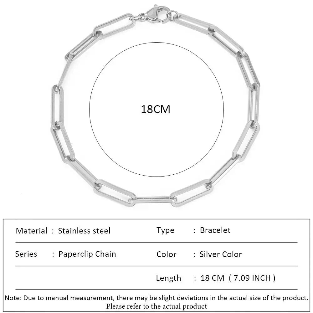 أساور سلسلة الثعبان الكلاسيكية من SUNIBI للنساء، تصميم عصري وأنيق، مصنوعة من الفولاذ المقاوم للصدأ، سوار سلسلة كوبية، هدية مثالية للمرأة العصرية، مجوهرات