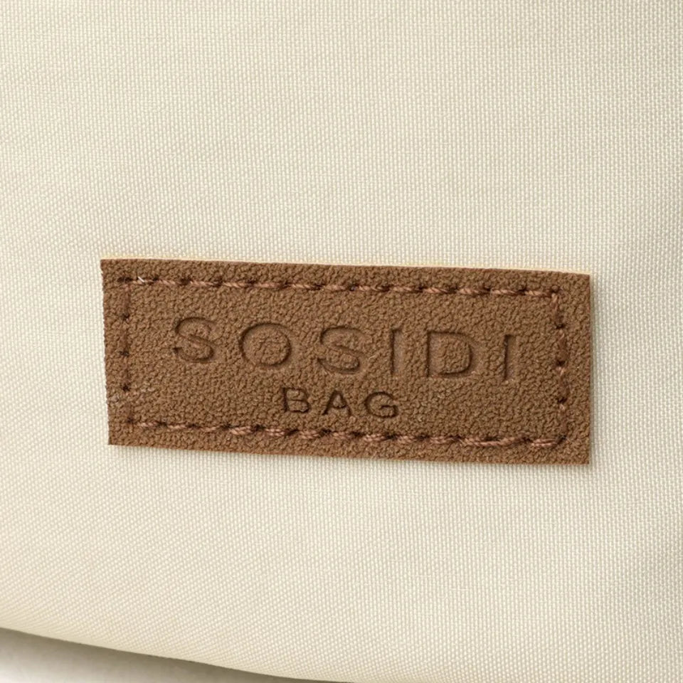 حقيبة كروس بودي نسائية بثلاثة جيوب، سعة كبيرة، خفيفة الوزن، حقيبة كتف متينة متعددة الجيوب، حقيبة تسوق