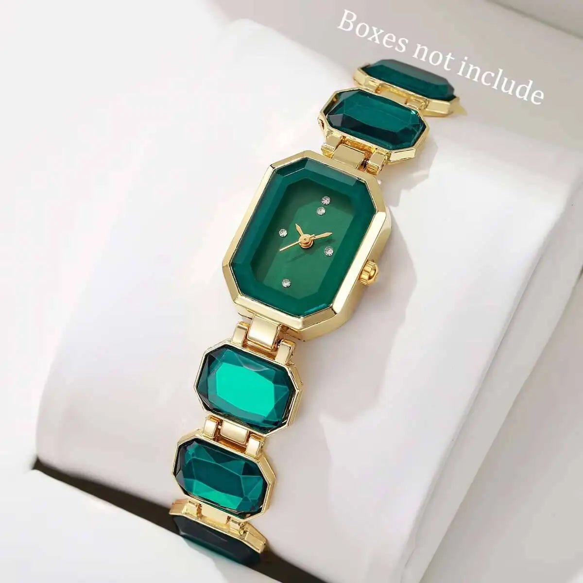 ساعات نسائية أنيقة، ساعات يد كوارتز ذات مينا مستطيل، ساعات للبنات، ساعات رجالية (بدون علبة)