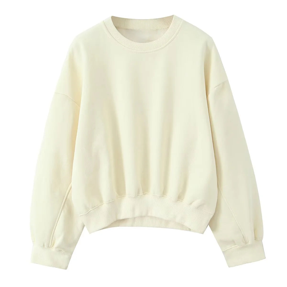 2025 الخريف جديد المرأة عارضة أزياء مزاجه بسيطة الأساسية جولة الرقبة طويلة الأكمام الفانيلا البلوز