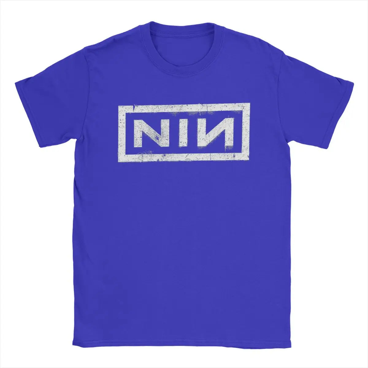 تي شيرت NIN Retro Logo Nine Inch Nails للرجال، تي شيرت قطني عصري برقبة مستديرة وأكمام قصيرة، فكرة هدية، ملابس