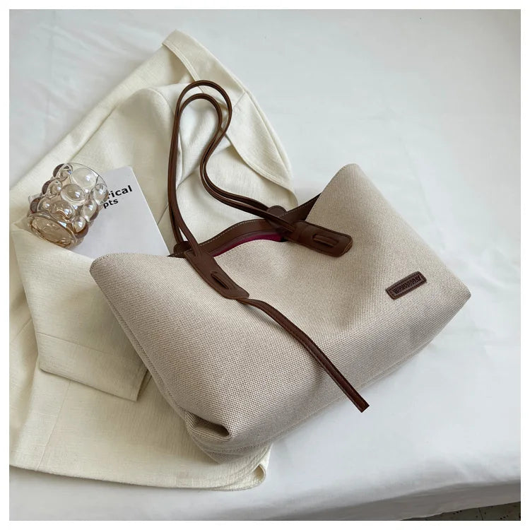 حقيبة كتف نسائية كبيرة الحجم للاستخدام اليومي