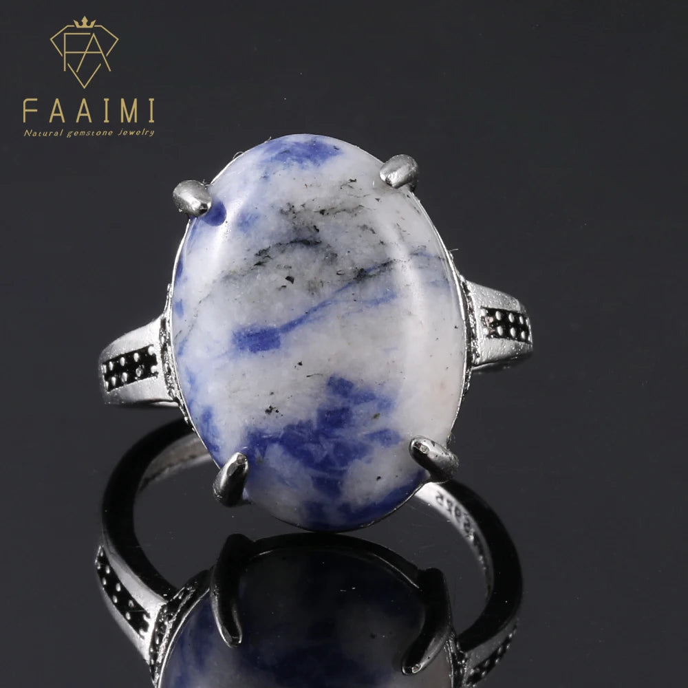 100% natural gemstone tiger-eye Retro style adjustable ring copper-plated silver ring for women men jewelry gift