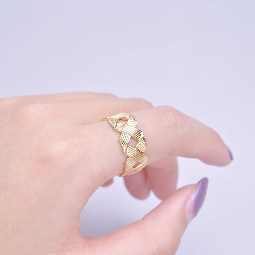 خواتم أنيقة مطلية بالذهب من الفولاذ المقاوم للصدأ، 6 قطع/مجموعة، بتصميمات زهور ونجوم وأوراق شجر وحب وثعبان، خواتم مجردة، مجوهرات نسائية بالجملة