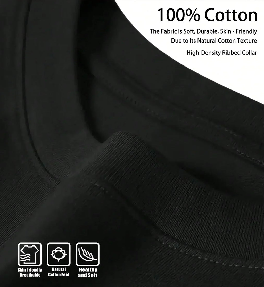 تيشيرت مطبوع بأكمام قصيرة من القطن الخالص 100%، جولة فرقة بيغ تايم راش العالمية صيف 2025، متوفر بتصاميم مستوحاة من فرق الموسيقى النسائية والرجالية.