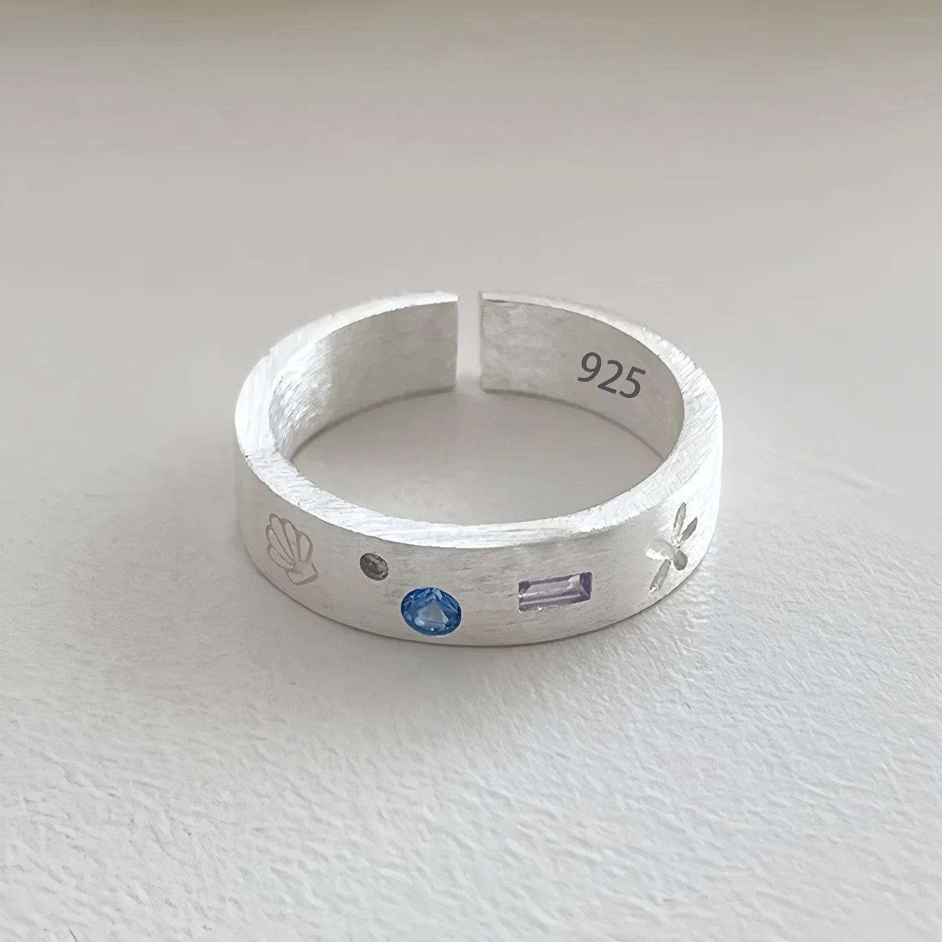 خاتم فينتفيل من الفضة الإسترليني عيار 925 للنساء والفتيات، هدية مثالية بتصميم ريترو عصري فريد من نوعه، مجوهرات هندسية غير متماثلة، خدمة توصيل مباشرة