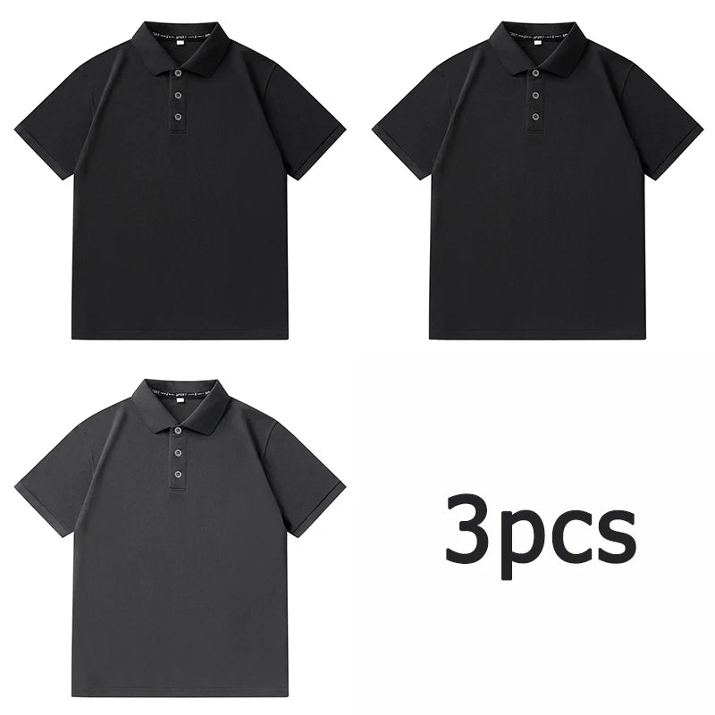 Polo Shirts Men Plus Size 1XL-7XL 110-175kg Short Sleeve T Shirt Loose Polos Oversized Tops Big Size Men Clothing 티셔츠 남성 T シャツ