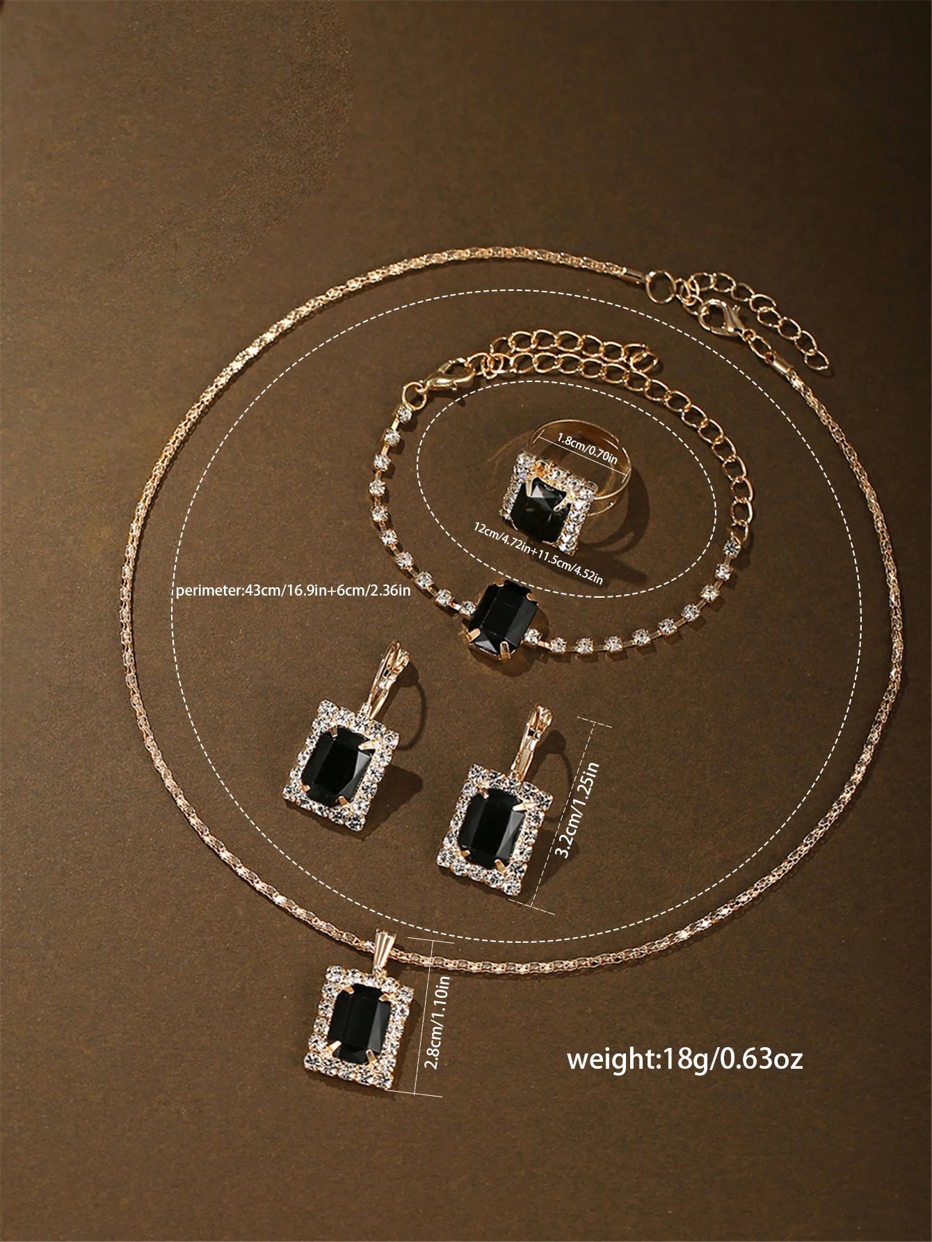 طقم نسائي أنيق مكون من 6 قطع: ساعة، سوار، خاتم، وأقراط، هدية مثالية للأعياد وأعياد الميلاد.