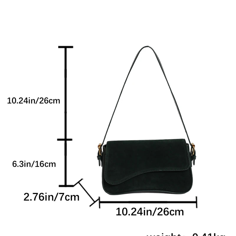 حقيبة كروس بودي نسائية مخططة من الفلانيل بلون سادة، حقيبة فاخرة بتصميم هادئ، حقائب كتف أنيقة من جلد البولي يوريثان للنساء